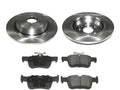 Rear Brake Pad and Rotor Kit - Compatible with 2013 - 2020 Ford Fusion 2014 2015 2016 2017 2018 2019