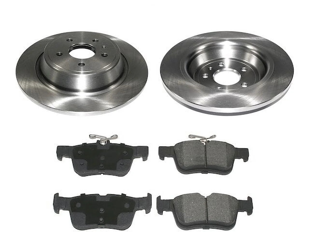 Rear Brake Pad and Rotor Kit - Compatible with 2013 - 2020 Ford Fusion 2014 2015 2016 2017 2018 2019