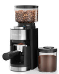 Burr Coffee Grinder, Coffee Bean Grinder with 25 Grind Setting, Espresso Grinder with 51-53mm Portafilter Holder, 2-12 Cups Timer, Conical Coffee Grinders for Home Use/Pour Over/French Press