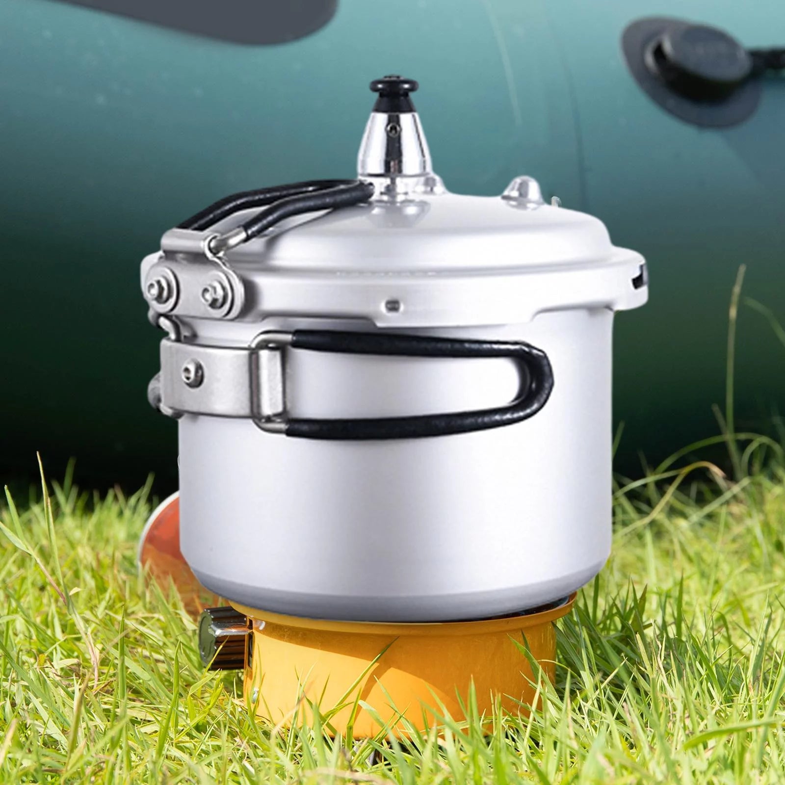 Aluminum Cooker Classic Cooker Slow Cooker Pressure Canner for Camping Outdoor 22cm