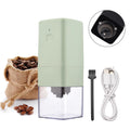 Portable Electric Burr Coffee Grinder with Adjustable Coarse Fine Grinding Removable Chamber for Home Travel Office Coffee Shop