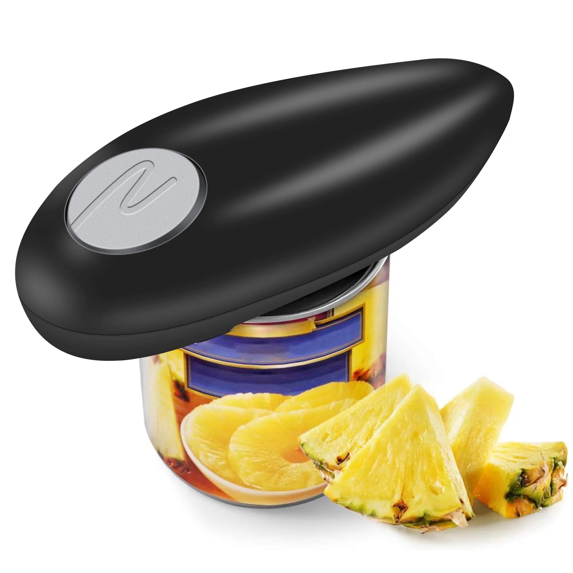 TSV Electric Can Opener, Automatic Cutting, Smooth Edge, Battery Operated, Great for Senior with Arthritis, Black