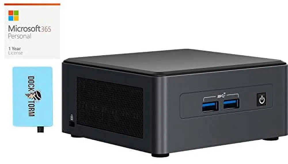 Intel NUC 11 Pro NUC11TNHi5 Home & Business Mini Desktop i5-1135G7 4-Core, 8GB RAM, 1TB PCIe SSD, Iris Xe, WiFi, Bluetooth, HDMI, Win 10 Pro with MS 365 Personal, Hub