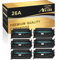 Arcon 6-Pack Compatible Toner for HP 26A CF226A 26X CF226X works with LaserJet Pro M402dn M402n M402d M402dw MFP M426dw M426fdw M426fdn Printers (Black)