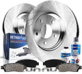 Detroit Axle - 11.81 (300mm) Front Disc Rotors Brake Pads Cleaner & Fluid Replacement for Ford Fusion Lincoln MKZ Fits select: 2013-2017,2019-2020 FORD FUSION SE