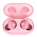 UrbanX Street Buds Plus True Bluetooth Wireless Earbuds For ZTE Axon 11 SE 5G With Active Noise Cancelling (Charging Case Included) Pink