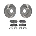 Transit Auto - Front Disc Brake Rotors And Ceramic Pads Kit For Honda Civic K8T-100378