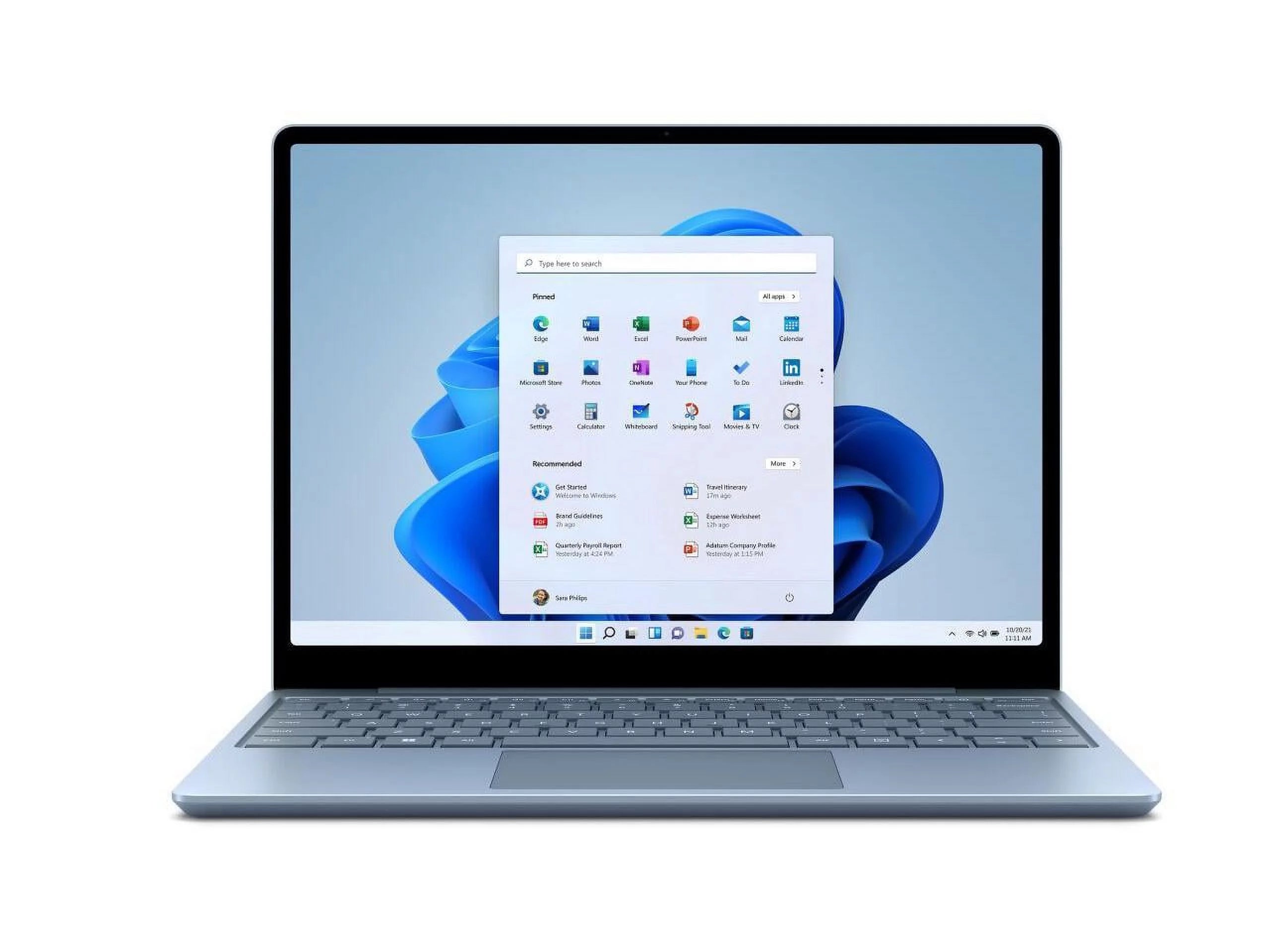Surface Laptop Go 2 - Intel Core i5 1135G7 - Win 11 Pro - Iris Xe Graphics - 8 GB RAM - 256 GB SSD - 12.4 touchscreen - 1536 x 1024 - Wi-Fi 6 - Ice Blue