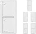 Lutron PJ2-2B-GWH-L01-6 White Pico Remote for Caseta Smart Home Switch (6 Pack) | PJ2-2B-GWH-L01, 6 Count