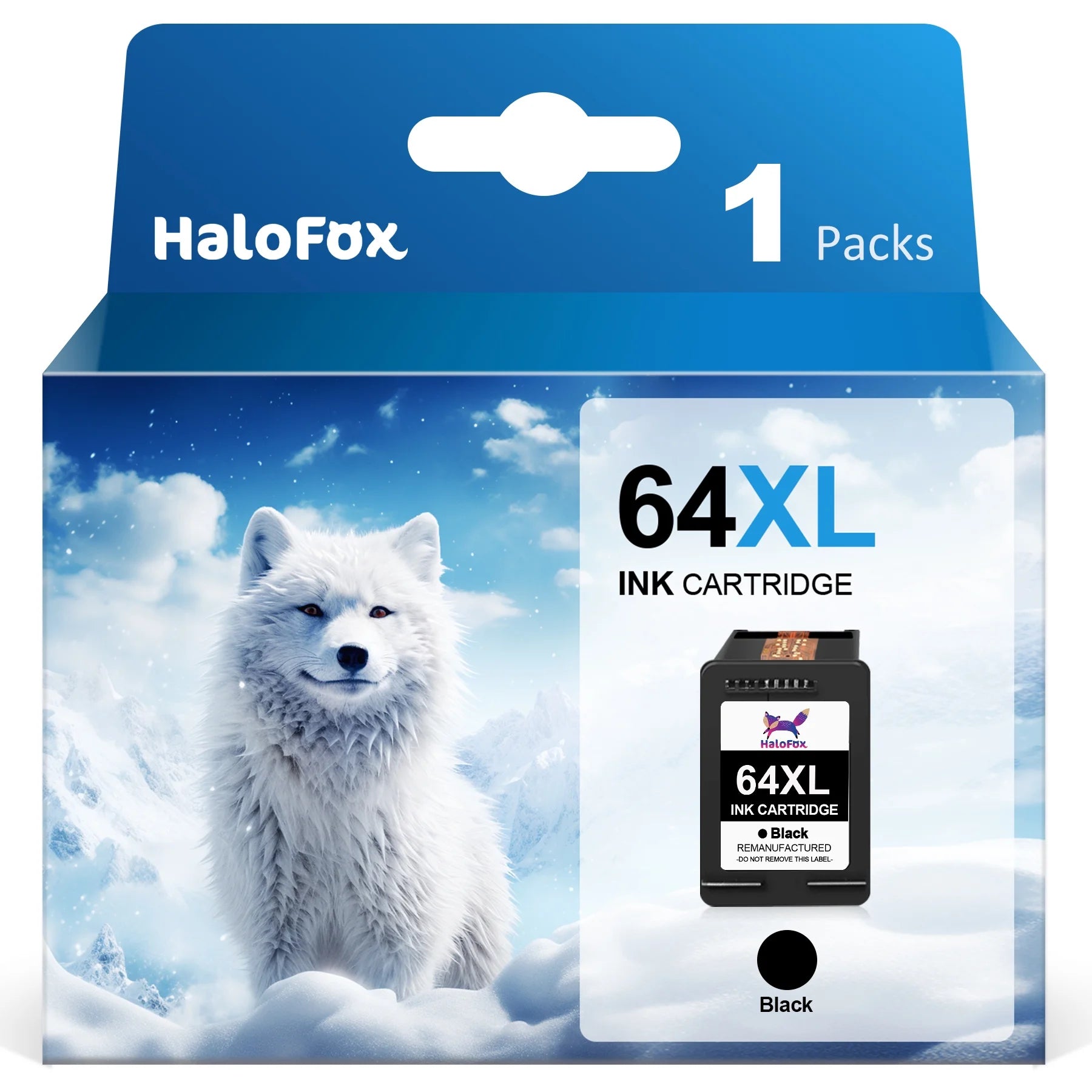 64 XL 64XL Black Ink Cartridge for HP Ink 64 for HP Envy Photo 7855 7155 6255 6230 6252 6258 7120 6220 7130 7132 7158 7164 7820 7830 7858 7864 7800 Printer (1 Pack)