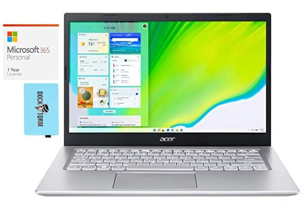 acer Aspire 5 Home & Business Laptop (Intel i5-1135G7 4-Core, 12GB RAM, 4TB SATA SSD, Intel Iris Xe, 14.0 60Hz Full HD (1920x1080), WiFi, Bluetooth, Win 11 Pro) with MS 365 Personal, Hub