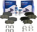Detroit Axle - Brake Pads for Chevy Impala Malibu Limited Buick Allure Regal LaCrosse Saab 9-5, 4 Front and Rear Ceramic Brakes Pads Replacement