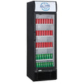 24 in. Single Glass Door Reach-in Upright Berverage Drinks Merchandiser Refrigerator 11.47 cu. ft.