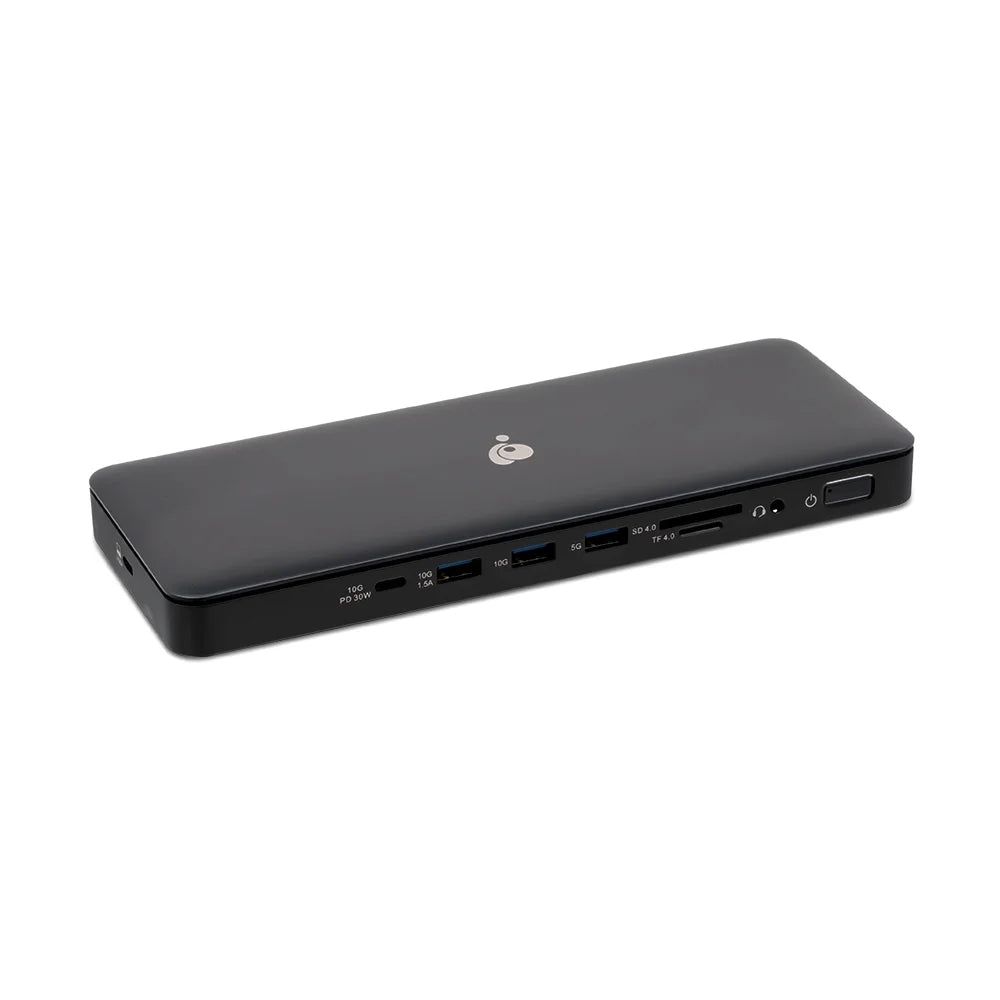 IOGEAR Dock Pro USB4 8K Triple Monitor Docking Station, 96W PD, 8K, HDMI, DP-Alt Mode, Displayport, USB-A Gen 2, USB-C Gen 2, Thunderbolt Compatible, Windows 10 11, Macbook Pro, GUD4C8K3