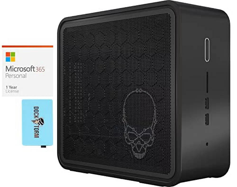 Intel NUC BXNUC9i5QNX1 Home & Business Mini Desktop i5-9300H 4-Core, 8GB RAM, 512GB m.2 SATA SSD, UHD 630, WiFi, Bluetooth, HDMI, Win 10 Home with MS 365 Personal, Hub