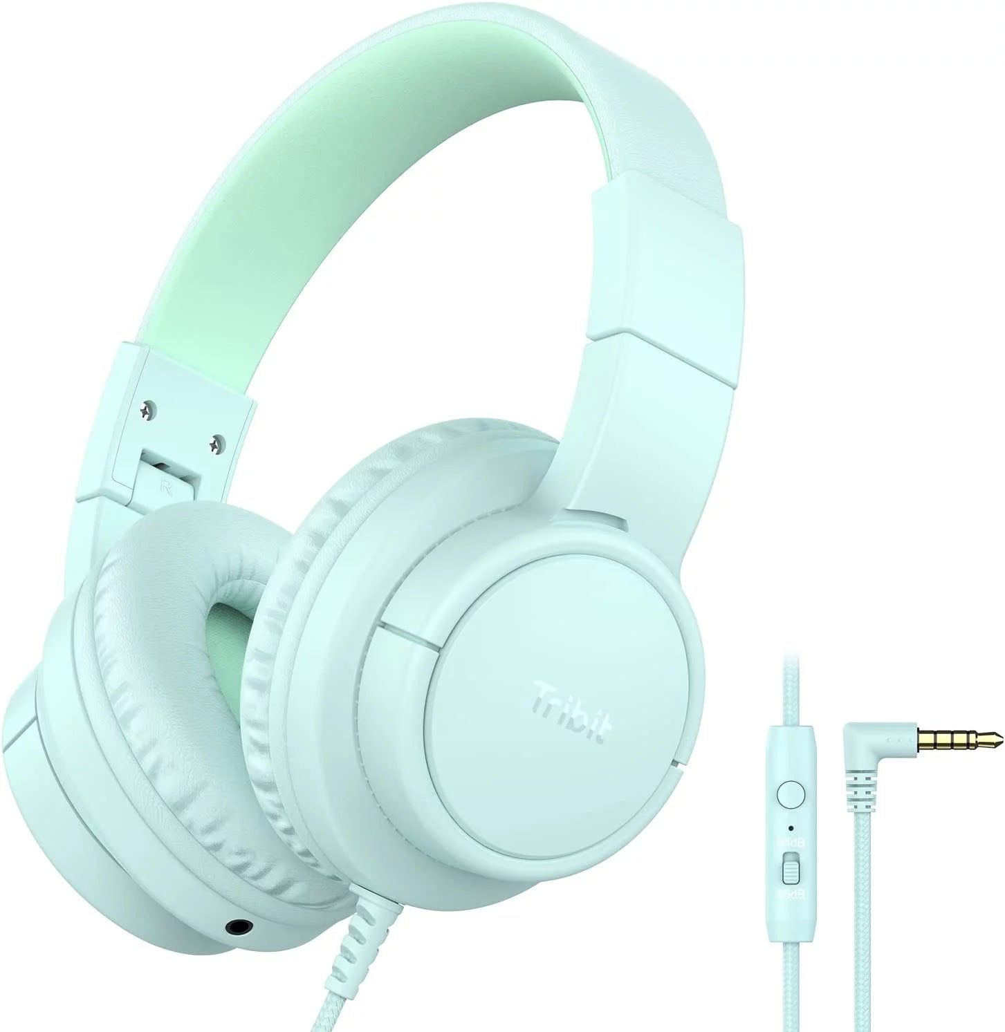 Tribit Kids Headphones Wired with rophone, Starlet01 Safe Sound Tech 85/94dBA Volume Limited, SharePair, HiFi Stereo