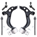 Detroit Axle - Front Lower Control Arms w/ Ball Joints Tie Rods Replacement for Ford Flex Taurus Lincoln MKS MKT Fits select: 2010-2012 FORD FLEX SEL