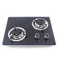 Flkoendmall Gas Camping Stove 2 Burner Countertop Cooktop Gas Cooker