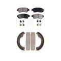 Transit Auto - Front Rear Ceramic Brake Pads And Drum Shoes Kit For Toyota Camry RAV4 KTN-100095