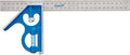 E250M 12-Inch Heavy Duty Professional Combination Square With Etched Stainless Steel Blade, Metric Graduations And Blue Vial