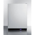 24 in. Freestanding Upright Counter Depth Freezer with Digital Thermostat, Stainless Steel