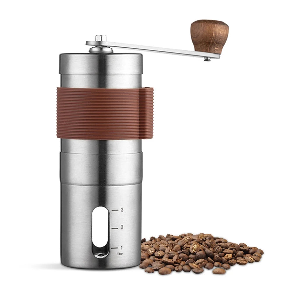GoolRC Coffee Grinder,Ceramic Burr Mill Last Portable Washable Hand Coffee To Last Portable Steel Body Wood Body Wood Built Washable And Use Coffee With Ceramic With Ceramic Burr Mewmewcat Huiop
