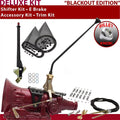 American Shifter  TH400 Shifter Kit Black 16 in. E Brake Cable Clamp Trim Kit for F2D2F