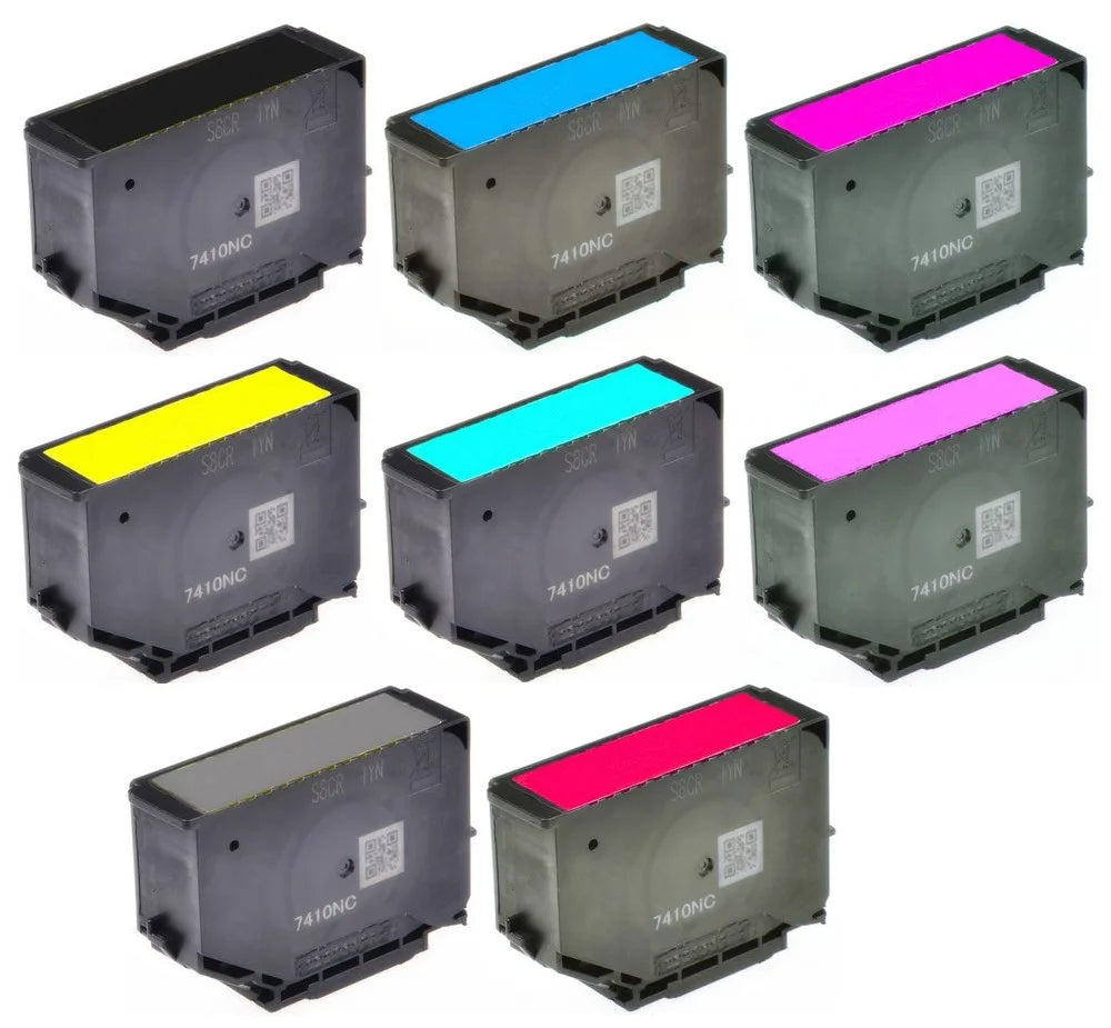 PrinterDash Replacement for Expression Photo HD XP-15000 High Yield Inkjet Combo Pack (BK/C/M/Y/LC/LM/GY/R) (NO. 312XL/NO.314XL) (C13T04F9MP-US)