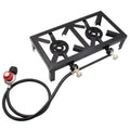 Dazzduo Outdoor furnace,Iron Stove Patio Outdoor Propane Burner Propane Burner Iron Outdoor Outdoor Propane Stove Patio BBQ Patio BBQ (US Burner Iron Stove
