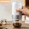Dcenta Electric Burr Coffee Grinder, USB Rechargeable, Adjustable Setting, Cordless Coffee Bean Grinder, Cleaning Brush, Convenient for Office Household