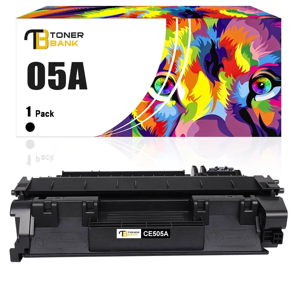 CE505A Compatible 05A Toner Cartridge for HP 05A CE505A 505A CE505D 05X CE505X CE505XD Laserjet P2035 P2035N P2055DN P2030 P2050 P2055D P2055X Printer Ink (Black, 1-Pack)