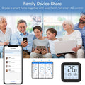 Smart Wifi IR Air Conditioner Controller with LCD Display App Control Humidity Sensor Monitor Compatible with Home for Split Portable AC