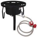 GasOne B-5300-15 High Pressure Outdoor Propane Burner Gas Cooker Weld, Red