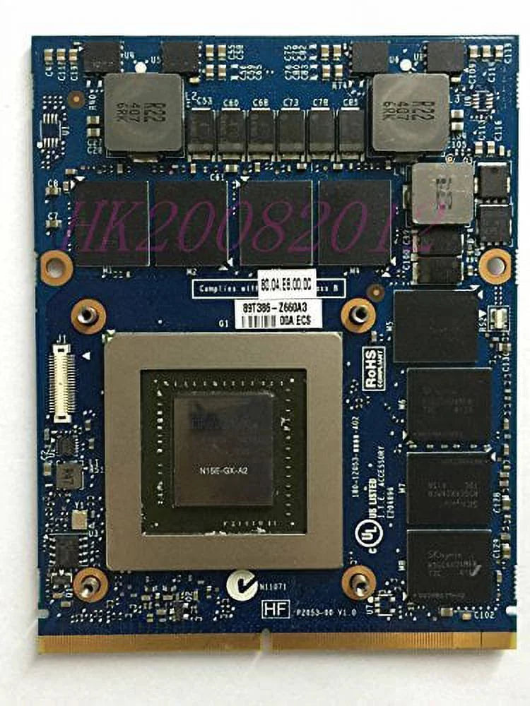DELL ALIENWARE 17 18 VIDEO CARD NVIDIA GTX 880M 8GB JH9PP W9RVN N15E-GX-A2