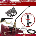 American Shifter  4L80E Shifter Kit Black 16 in. E Brake Cable Clamp Trim Kit Dipstick for DB243
