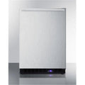 24 in. Freestanding Upright Counter Depth Freezer, Stainless Steel