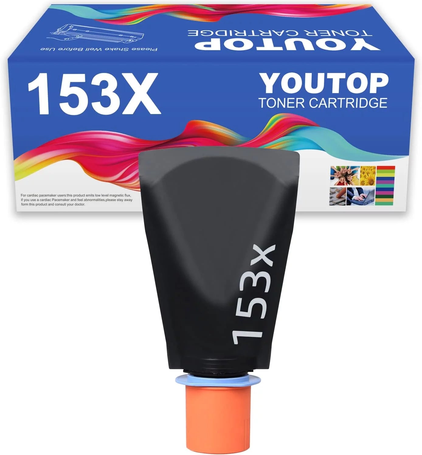 YOUTOP 1PK 153X (W1530X) High Yield Black Toner Reload kit Compatible for HP Tank 2504dw 2506dw MFP 2604sdw 2606sdn (Cartridge-Free)