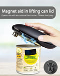 Can Opener Electric for Kitchen with Stainless Steel Blade- Portable Battery Operated Can Opener Smooth Edge, Automatic Can opener Hands Free, One Touch to Start Easy for Seniors with Arthritis, Black