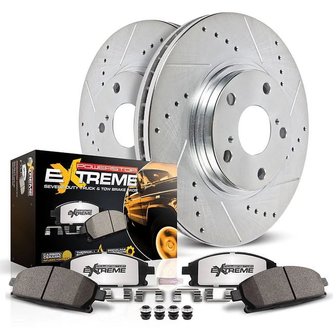 Power Stop Rear Z36 Truck & Tow Brake Pad and Rotor Kit K7149-36