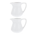 2Pcs Ceramic Milk Jug Coffee Latte Art Cup Ceramic Milk Pitcher Syrup Pitcher for Shop
