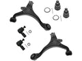 Front Lower Control Arm Ball Joint Tie Rod End Kit - 6 Piece - Compatible with 2001 - 2005 Honda Civic (Excludes SI Models) 2002 2003 2004
