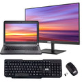 Restored 13.3 Inch Laptop HD Screen, Core i3 5th Gen Processor, 8GB DDR3 RAM, 120GB SSD, MTG New 24 Monitor, Inbuilt Webcam, HDMI, Wi-Fi, Bluetooth, Windows 10 Pro (Renewed)