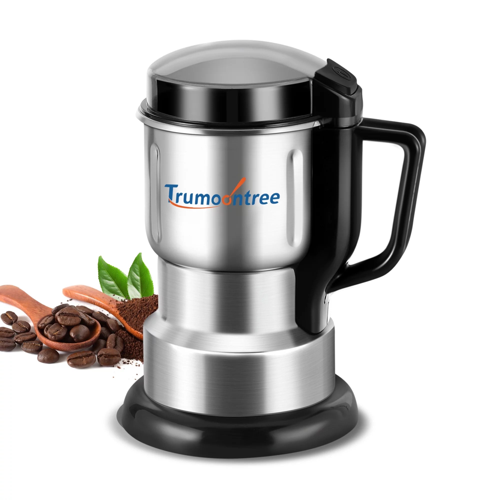 Trumoontree New Electric Coffee Grinder Coffee Bean Herb Spice Grinder with Stainless Steel Blades