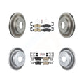 Transit Auto - Front Rear Ceramic Pads And Coated Disc Brake Rotors Kit For 2002-2003 Honda Civic Si with Hatchback KGA-101980