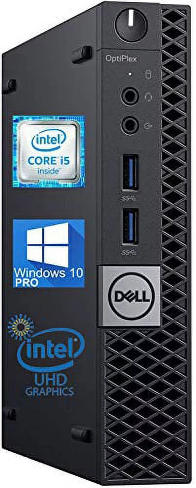 Dell OptiPlex 3040 Micro Desktop Computer, Intel Core i5-6500 Upto 3.2GHz 16GB RAM, 512GB SSD, AC Wi-Fi, Bluetooth, DisplayPort, HDMI - Windows 10 Pro (used)