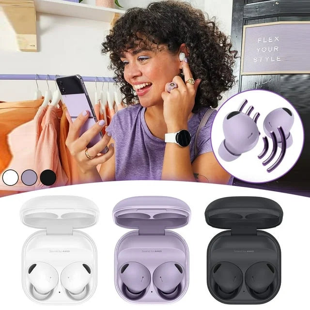 Galaxy 2 Pro Earphone Bluetooth, Active Noise Cancelling Wireless Headphone HiFi Sound for Galaxy S22 Ultra Black