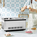 BENTISM 2 Quart Automatic Ice Cream Machine Electric Yogurt Gelato Make Silver