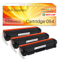 Catch Supplies 3-Pack (With Chip) Compatible Toner for Canon 054 Color Imageclass MF644Cdw MF641Cdw MF642Cdw LBP622Cdw Printer Ink (Cyan, Yellow, Magenta)