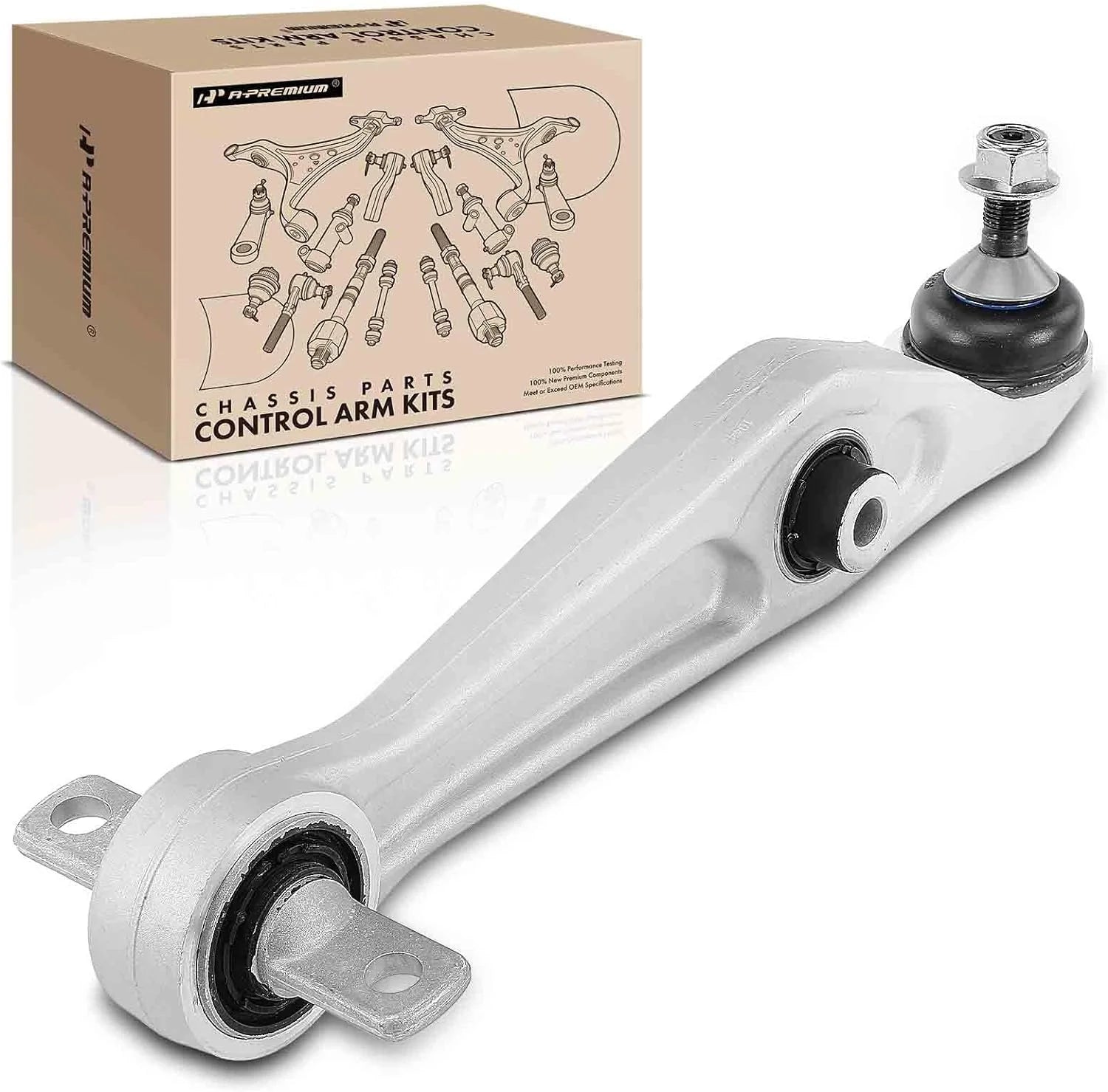 A-Premium Front Left or Right Lower Control Arm and Ball Joint Assembly Compatible with Tesla 3 2017 2018 2019 2020 2021
