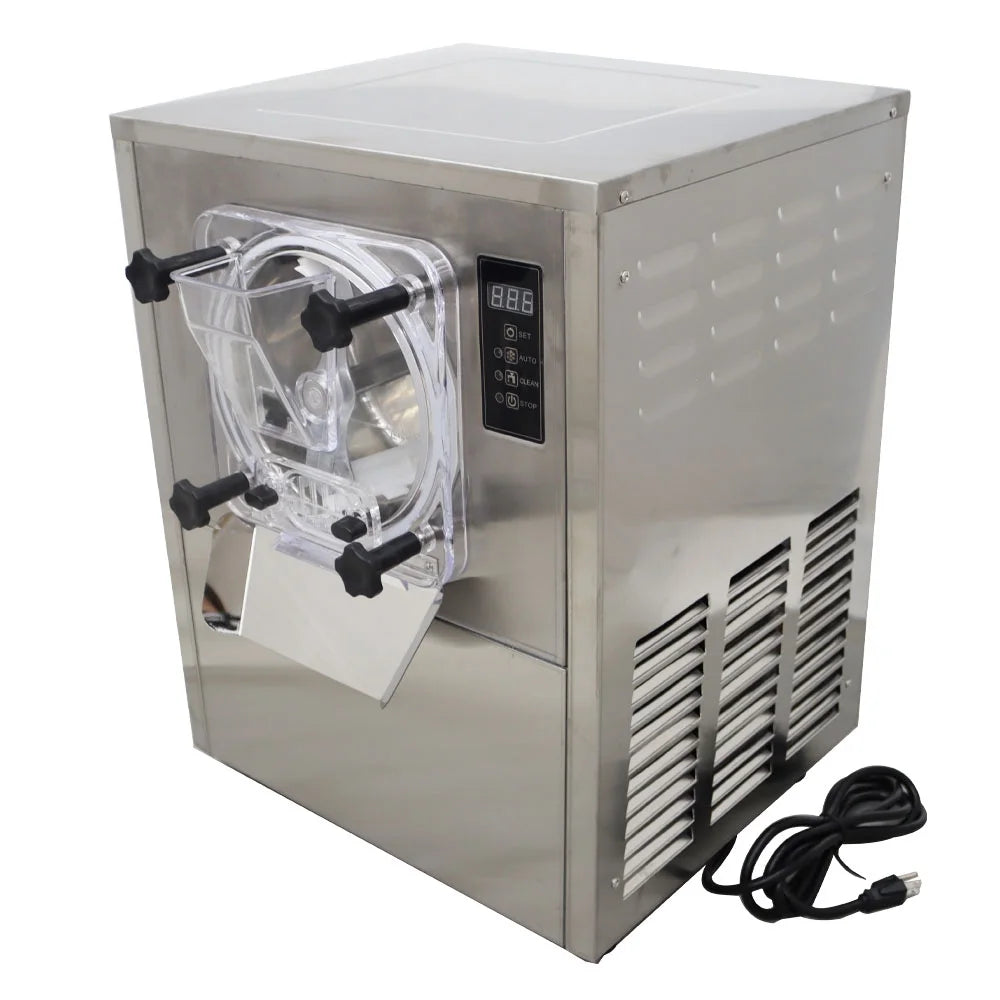 INTSUPERMAI Tabletop Commerical Hard Ice Cream Machine Gelato Machine Blench Batch Freezer